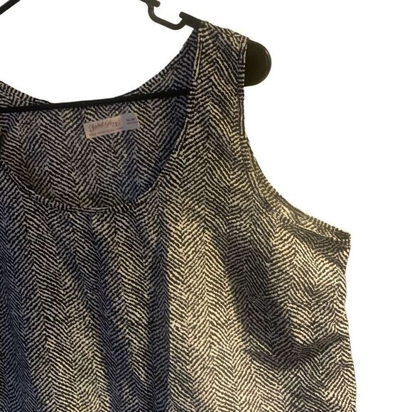 Pre Owned Women’s Faded Glory Tank Top Shirt Zebra Pattern Sz XXL Casual Comfort - Picture 2 of 8